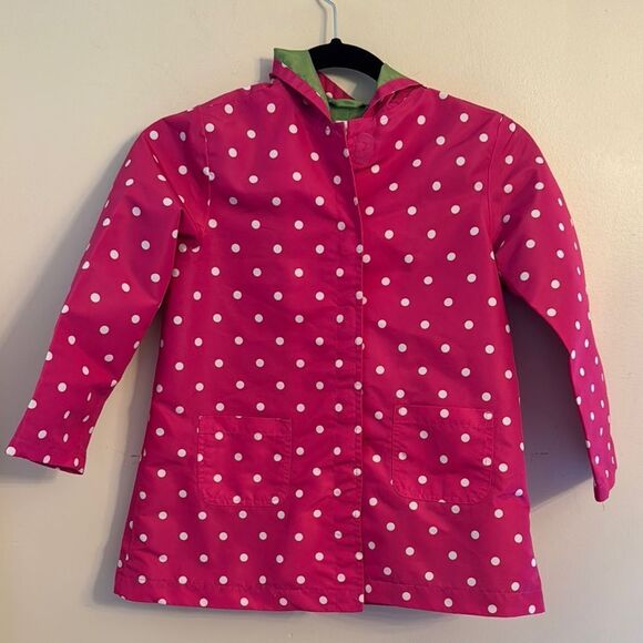Gymboree Pink Polka Dot Raincoat - Picture 1 of 6